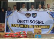 Berbagi dan Menguatkan, Lapas Pekanbaru Gelar Bakti Sosial di Dua Panti