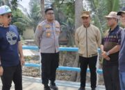 Jelang Peresmian oleh Kapolri, Kapolres Kampar dan Bupati Cek Kesiapan Jembatan Merah Putih Presisi