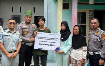 Viral Laka Maut di Pekanbaru–Taluk Kuantan, Polisi dan Jasa Raharja Bantu Keluarga Korban