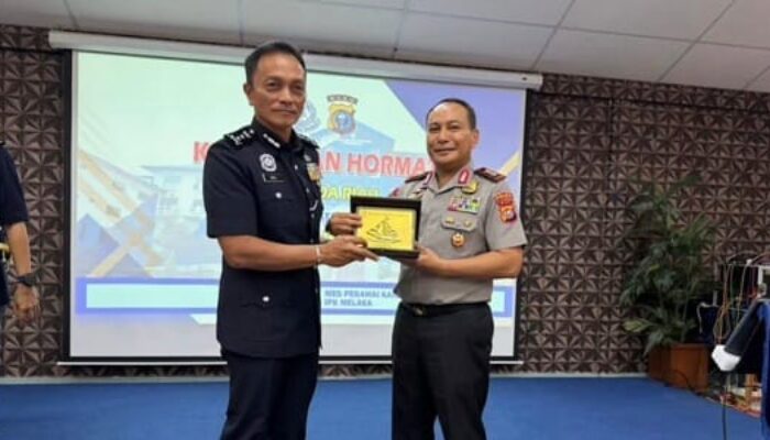 Kapolda Riau dan Ketua Polis Melaka Perkuat Sinergi Keamanan Selat Malaka