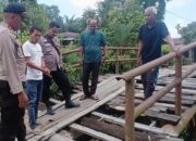Permudah Aktivitas Warga, Kapolsek Teluk Meranti Pantau Lokasi Jembatan Merah Putih