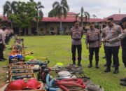 Antisipasi Karhutla, Kapolres Kampar Pimpin Apel dan Cek Peralatan