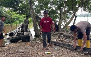 Perjuangan di Sungai Kampar, Material Jembatan Tiba Aman di Pangkalan Terap