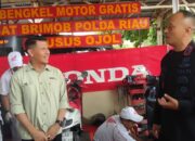 Polda Riau Luncurkan Bengkel Gratis untuk Ojol, Servis hingga Ganti Oli Tanpa Biaya