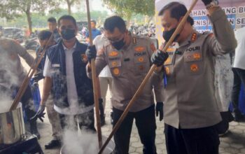 Perang Narkoba! Polda Riau Musnahkan Heroin, Sabu dan Ganja dalam Jumlah Besar