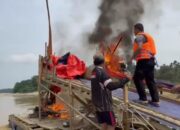 Puluhan Alat Tambang Emas Ilegal di Sungai Kuantan Dimusnahkan