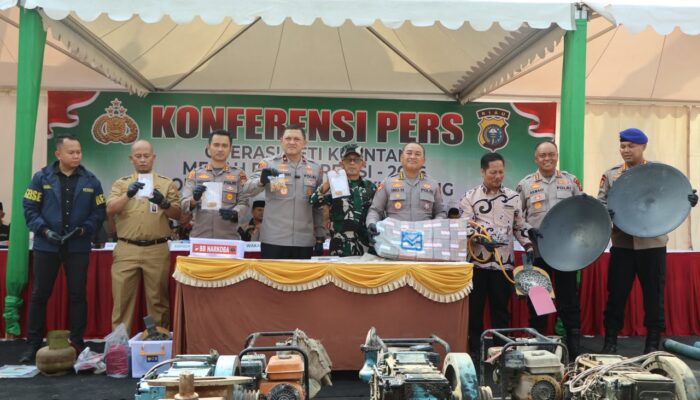 Operasi PETI Kuasing, Polda Riau Bongkar Jaringan hingga Pemodal dan Amankan Rp972,8 Juta